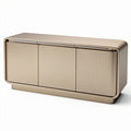 **Sleek Modern Storage Cabinet with Ribbed Front Panels**