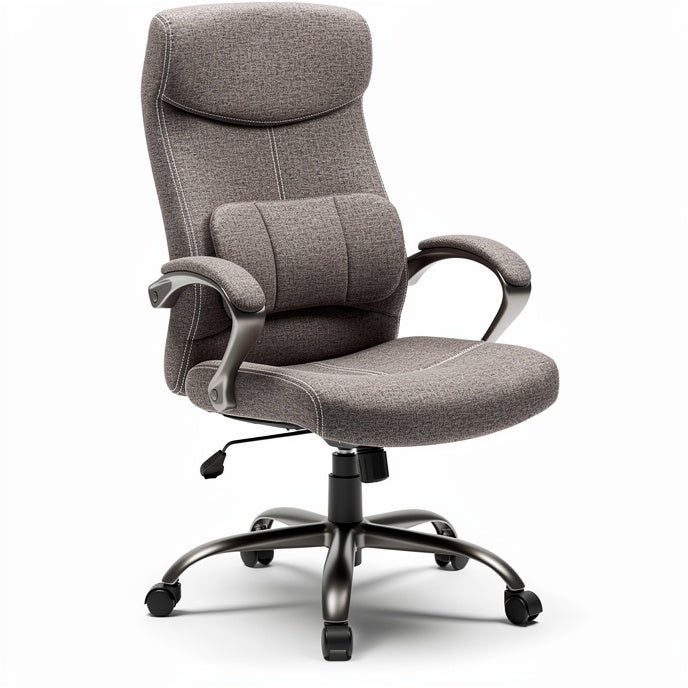 **Ergonomic Office Chair with Adjustable Lumbar Support and Rolling Base**